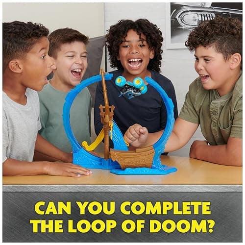 Monster Jam, Megalodon Loop of Doom Stunt Playset with Exclusive 1:64 Scale Die-Cast Monster Truck for Kids Toys for Boys Ages 3 4 5 6 and Up thumbnail 7