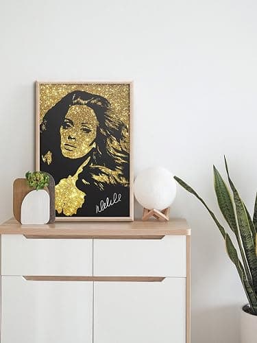 Adele Glitter Effekt Art Pre unterzeichnet Foto Poster Drucken – großartige Qualität – 30,5 x 20,3 cm (A4) thumbnail 2