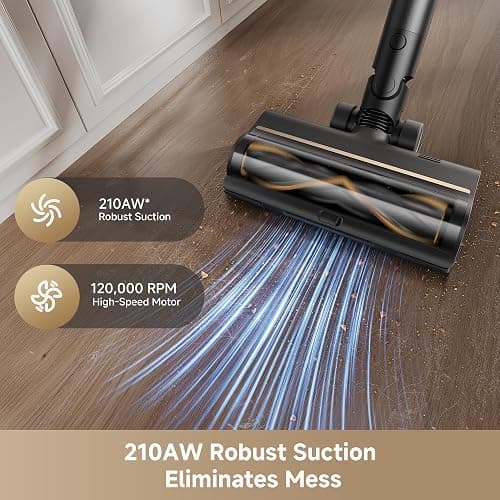 DREAME Cordless Stick Vacuum Cleaner Z30 Essential, 210AW Powerful Suction, Up to 90 Mins Runtime, Anti-Tangle Brush,LED Display, Dust Reveal Technology for Pet Hair, Carpet & Hard Floor thumbnail 2