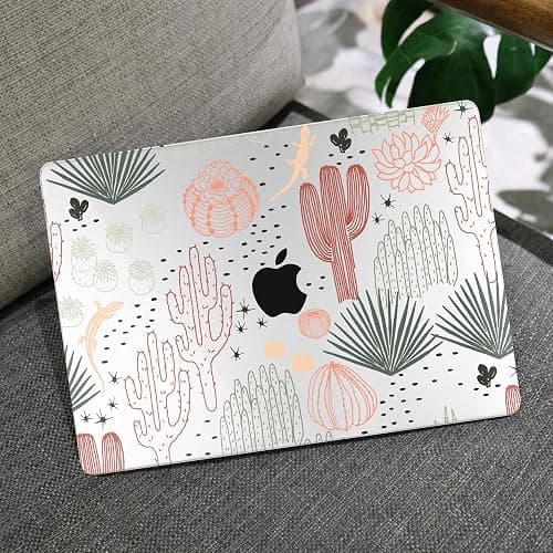 MEEgoodo Case for MacBook Pro 13 inch, Laptop Hard Shell Case with Keyboard & Camera Cover, Cacti thumbnail 8
