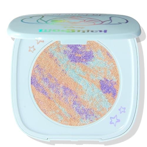Colourpop x Stitch Ohana Super Shock Powder Highlighter - Limited Edition Tie-Dye Highlighter Makeup for a Luminous Glow - Weightless, Blendable & Buildable - Vegan & Cruelty-Free (0.14 oz) - Image 1