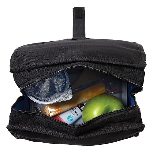 PackIt Freezable Lunch Bag, Black, Built with EcoFreeze Technology, Foldable, Reusable, Zip and Fold Closure with Buckle Handle, Perfect for School and Office Lunches thumbnail 7