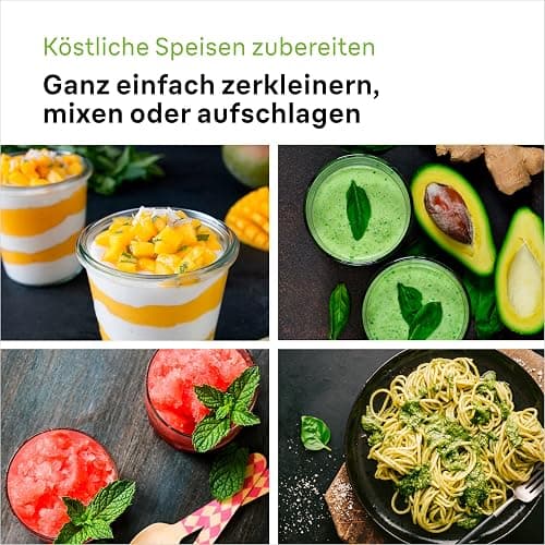 Braun Household Stabmixer MQ 5235WH Stabmixer – MultiQuick 5 Vario Pürierstab mit Edelstahl Mixfuß, 1000 Watt, inkl. 3-teiligem Zubehör-Set, weiß/grau [Energieklasse A] thumbnail 3