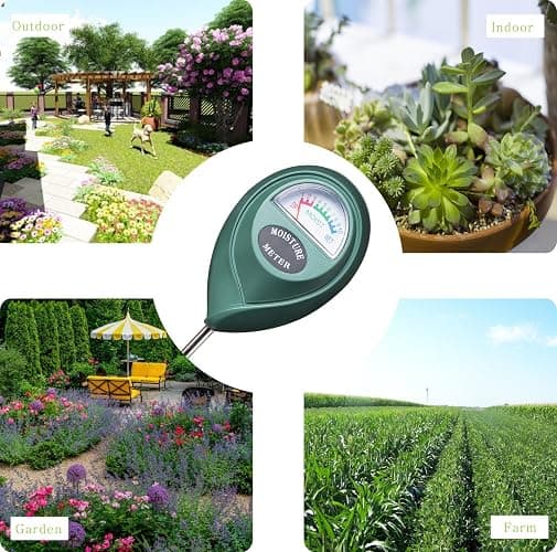 XLUX Soil Moisture Meter, Plant Water Monitor, Hygrometer Sensor for Gardening, Farming, Indoor and Outdoor Plants, No Batteries Required thumbnail 5