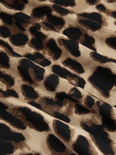 CIDER Leopard Print Maxi Skirt Women's Trendy Casual Elastic Waist Skirt 2026 Summer Skirt thumbnail 4