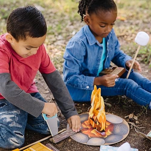 Melissa & Doug Let's Explore Campfire S’mores Set with Toy food & Kids Play Kitchen Accessories, Preschool Learning Toys for Girls & Boys 3+ thumbnail 5