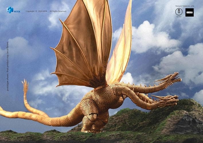Godzilla vs. King Ghidorah - King Ghidorah Exquisite Basic Series Previews Exclusive Action Figure thumbnail 2