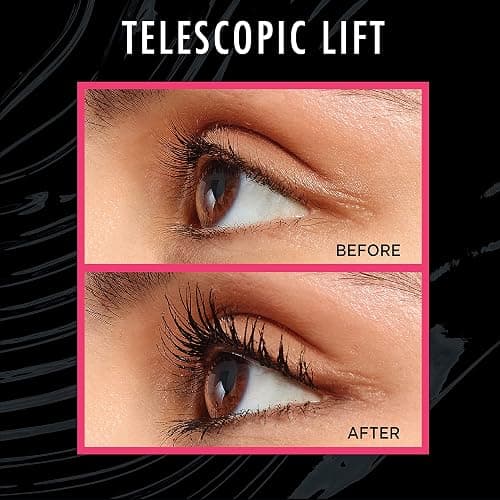 L'Oreal Paris Telescopic Lift Mascara, Lengthening and Volumizing Eye Makeup, Lash Lift with Up to 36HR Wear, Waterproof, Black, 0.33 Fl Oz thumbnail 5