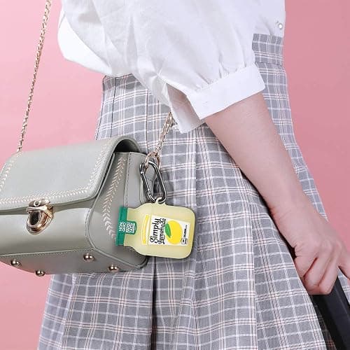 Oqplog for Airpod 2/1 Case - Yellow Lemonade, Food Design Cute 3D Cartoon Funny Kawaii for Airpods 1st 2nd Soft Silicone Cover Fashion Cool Fun Stylish Air Pods Cases for Girls Women Boys Girly Teen thumbnail 6