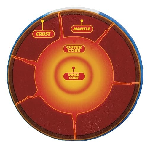 Toysmith Squishy Planet Earth Ball - Earth's Core Squeeze Stress Ball with Layers, Educational Toy thumbnail 3