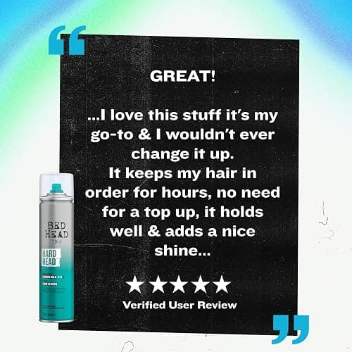 TIGI Bed Head Hard Head Hair Spray – Extra Strong Hold for All Day Style and All Hair Types, 11.7 oz thumbnail 7