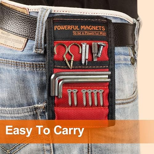 Stocking Stuffers for Men Women Gifts Magnetic Wristband: Men Gifts Tool Belt Magnet Wrist for Holding Screws Nails Christmas Gadget for Dad Adults Him Husband Who Have Everything (1) thumbnail 8