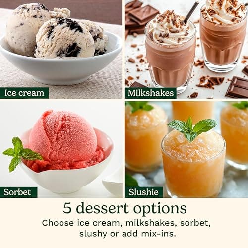 Cuisinart FastFreeze 5-in-1 Ice Cream, Sorbet, Milkshakes, Slushies and Mix-In Frozen Dessert Maker, Compact Machine, Easy to Use, Includes 3 Mixing Cups with Lids, ICE-FD10 thumbnail 6