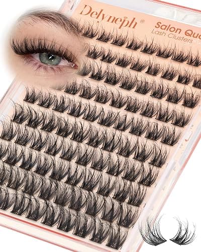 Wispy Lash Clusters Natural Fluffy Eyelash Clusters C Curl | Cluster Eyelash Extensions Short 10-16mm Individual Lashes Spider Breeze Lash Extensions by Delyneph - Image 1