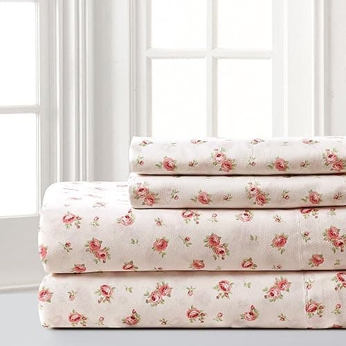 Modern Threads Silky Soft Microfiber and Wrinkle Free Sheets - Luxurious Microfiber Bed Sheets Includes Flat Sheet, Fitted Sheet with Deep Pockets, & Pillowcases Ivory, Queen - Queen - Ivory