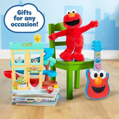 Sesame Street Elmo Slide Singing and Dancing 14-inch Plush, Pretend Play, Interactive Toy, Kids Toys for Ages 2 Up by Just Play - Large thumbnail 6