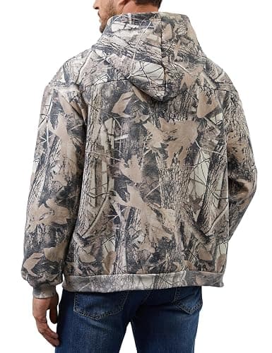 Anoumcy Men's Camo Hoodies Oversized Fleece Pullover Hooded Sweatshirt Vintage Mens Hoodies Pullover Sweatshirts With Pockets thumbnail 3