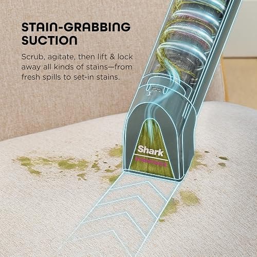 Shark StainForce Cordless Portable Spot, Stain, & Odor Remover System for Carpets, Area Rugs, Upholstery, Stairs, with Storage Caddy, Accessories, and Full-Size Cleaning Solution, HX101 (NEW) thumbnail 8