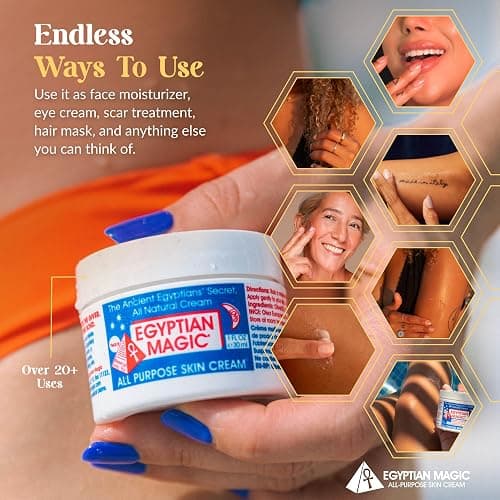 Egyptian Magic - All Purpose Face, Body, and Dry Skin Moisturizing Cream, Skin Protectant for Women & Men, 1oz Jar thumbnail 6