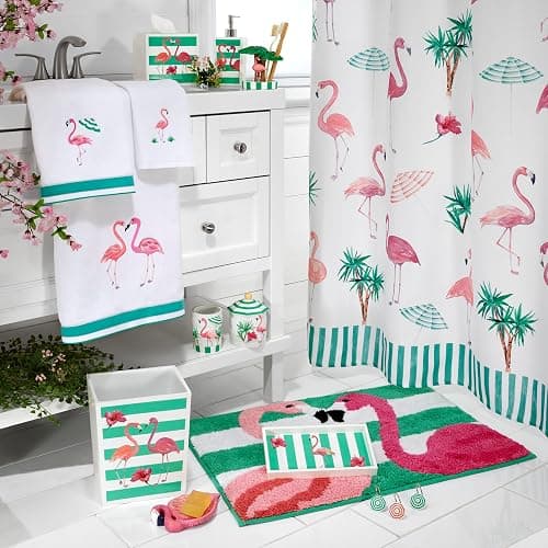 Avanti Linens - Toothbrush Holder, Durable Countertop Accessories, Stylish Bath Decor (Flamingo Paradise Collection) thumbnail 2