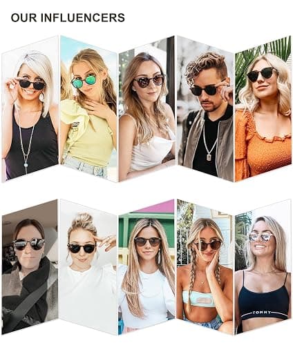 SOJOS Small Round Classic Polarized Sunglasses for Women Men Vintage Style UV400 Lens MAY SJ2113 thumbnail 4