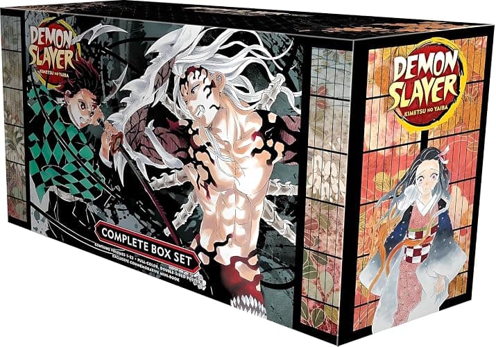 Demon Slayer Manga Box Set Kimetsu no Yaiba (Volumes 1–23) – English Premium Manga Edition with Booklet & Poster – Koyoharu Gotouge, VIZ Media & Juliet Music Bookmark (Demon Slayer: Kimetsu no Yaiba) thumbnail 4