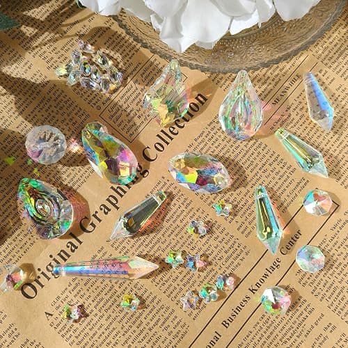 Worgree DIY Suncatcher Kit 460pcs Sun Catchers Making Supplies Art and Crafts for Adults Hanging Prism Sun Catcher with Crystals Ball Indoor Window Home Wedding Garden Festival Decor Gifts thumbnail 3