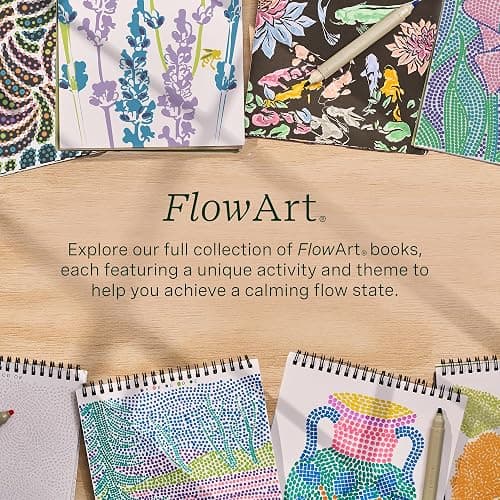 Lifelines FlowArt Activity Pad, 2-Pack & Bonus Pad - Guided Dot Art Meditations with Markers – Dot-Pop and Pogo-Dot Coloring Books for Tweens, Adults & Seniors thumbnail 7