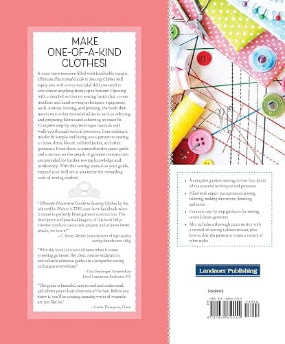 Ultimate Illustrated Guide to Sewing Clothes: A Complete Course on Making Clothing for Fit and Fashion (Landauer) Installing Zippers, Using Notions, Slopers, Patterns, Tailoring, Alterations, and More thumbnail 2