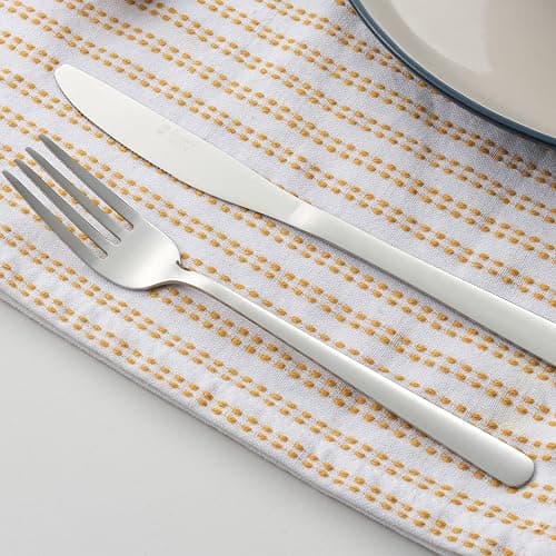 Russell Hobbs RH00023 24 Piece Cutlery Set – Vienna Stainless Steel Flatware Service for 6 People, Knife & Fork Silverware, Dishwasher Safe Knives Forks Spoons, Mirror Polish Finish, Home/Restaurant thumbnail 8