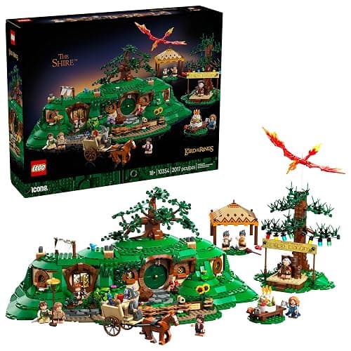 LEGO Icons The Lord of The Rings: The Shire Building Set - Room Decor for Men and Women, Ages 18+ - Adult DIY Collectible for Bedroom or Office - with Gandalf Minifigure - 10354 - Image 1