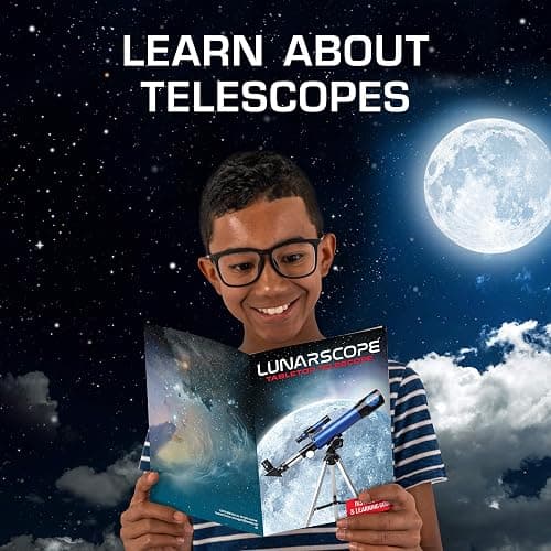 NASA Lunar Telescope for Kids – 90x Magnification, Includes Two Eyepieces, Tabletop Tripod, and Finder Scope- Kids Telescope for Astronomy Beginners, Space Toys, NASA Gifts (Amazon Exclusive) thumbnail 6
