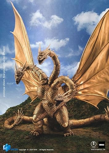 Godzilla vs. King Ghidorah - King Ghidorah Exquisite Basic Series Previews Exclusive Action Figure thumbnail 4