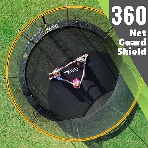 14FT 12FT 10FT 16FT Trampoline with Safety Enclosure, Anti-Rust Coating – ASTM Certified, Heavy-Duty Outdoor Trampoline with Ladder – for Kids & Adults thumbnail 4