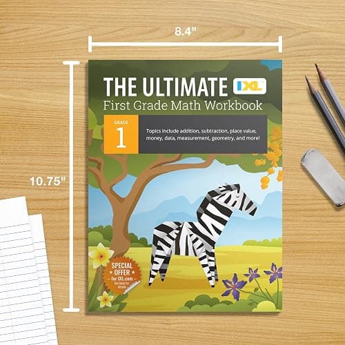 The IXL Ultimate 1st Grade Math Workbook, Activity Book for Kids Ages 6-7 Covering Addition, Subtraction, Place Value, Geometry, Counting Money, ... and More Mathematics (IXL Ultimate Workbooks) thumbnail 6