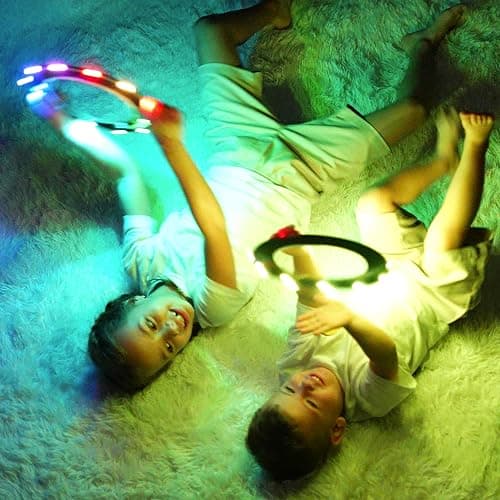 Raylan: TOSY Flying Ring - 12 LEDs, Super Bright, Lost Mode, Auto Light Up, Safe & Soft, Waterproof, Lightweight, Birthday, Camping Toy, Easter Gift for Kid/Boy/Girl thumbnail 2