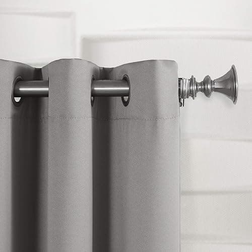 Sun Zero Becca Energy Efficient Grommet Curtain Panel, 40" x 95", Gray thumbnail 3