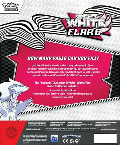 Pokemon TCG Scarlet & Violet 10.5 White Flare Binder Box thumbnail 2