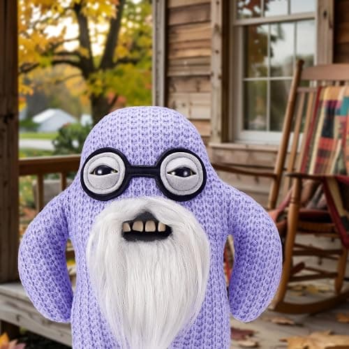 Fuggler Old Fogies 9-Inch Plush Toy (Mr Needles) by ZURU – Funny Ugly Monster Stuffed Animal with Human-Like Teeth, Collectible Plush for Kids, Tweens, Teens, Adults & Weird Toy Lovers thumbnail 2