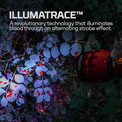 NEBO IllumaTrace Blood Tracker Flashlight | 180 Lumens, 3 Hour Run Time, Rechargeable Tracking Light for Big Game Hunters, Waterproof, High Grip Handle, White Light Mode, Includes USB Charging Cable thumbnail 2