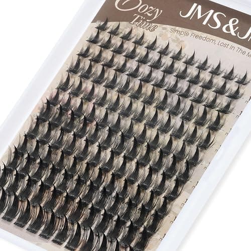 JMS&JMS Anime Lash Clusters Manga Lash Extension C Curl Invisible Band Spiky Eyelash Clusters for Beginner (Fairy Pro-8-18Mix) thumbnail 7
