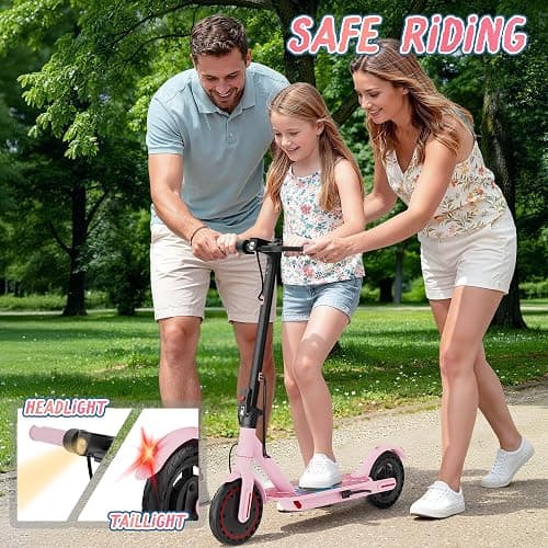 Roinside Electric Scooter - 8.5"/10''/14'' Solid Tires, 350W/500W Motor, Up to 19/22MPH& 16/21/23/24Miles Long-Range Portable Commuting Scooter for Adults with Double Braking System, App thumbnail 8