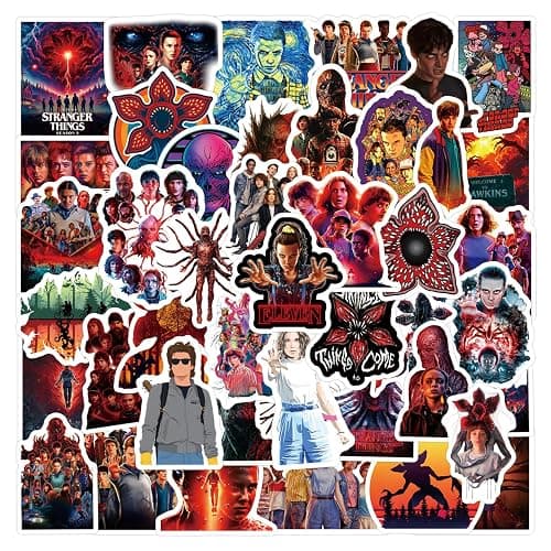 62PCS Stranger 5 Stickers Pack, Waterproof Things Vinyl Stickers for Adult Teen Laptop Bumper Skateboard Water Bottles Phone Guitar Travel Case Bike thumbnail 6