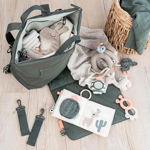 Done by Deer Lalee Sand Activity Spiral Baby Toy - Sensory Cactus, Mirror, and Crinkle Sound for Cots, Car Seats, Strollers, and Prams - Perfect Travel Companion thumbnail 3