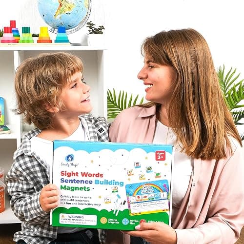 104 PCS Sentence Building for Kids, Sentence Building Magnets Kit, Learn to Read, Speech Speak Spell Games, Kids Vocabulary Builder, Sentence Building Games, Sight Word Magnets Games - Simply Magic thumbnail 8
