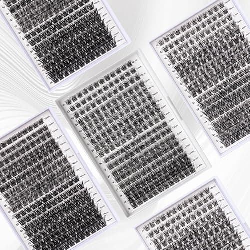 Lash Clusters 204 Pcs Individual Lashes Clusters Eyelash Extensions False Eyelashes DIY Lash Extension Kit Reusable False Eyelashes Natural Look Mix 10-16mm C D-Curl(DM20+DM23) thumbnail 4