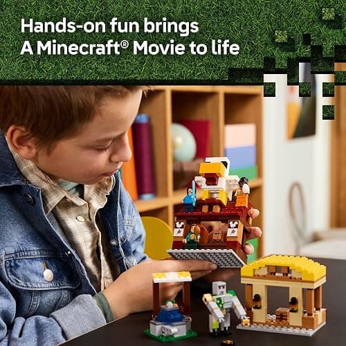 LEGO Minecraft The Ghast Balloon Village Attack- Toy Building Set for Kids, Girls and Boys Ages 10+ - Includes Steve, Natalie, and Dawn Minifigures - Birthday Gift Idea - 21273 thumbnail 5