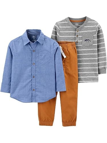 Simple Joys by Carter's baby-boys 3-piece Playwear Set - Image 1