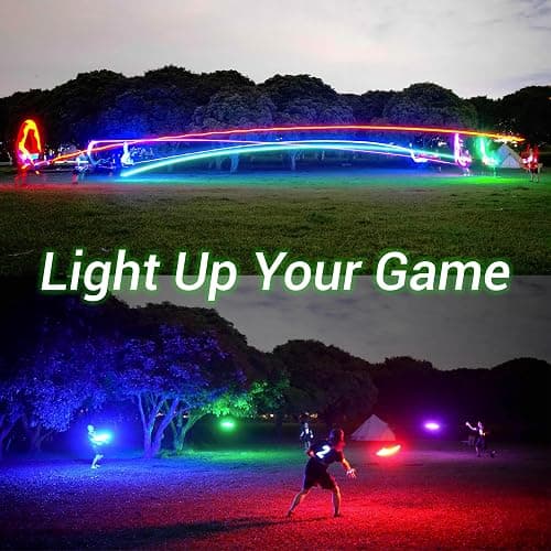 TOSY Flying Disc - 108 RGB Multicolor or 36 Monocolor LEDs, Super Bright, Smart Modes, Easter Basket Stuffers Gift, Camping Toy for Kid/Teen/Adult, Auto Light Up, Rechargeable, Waterproof, 175g thumbnail 3