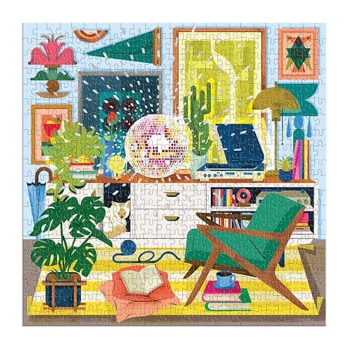 Galison Disco Life – 500 Piece Foil Jigsaw Puzzle Featuring Beautiful Artwork of Disco Ball Inspired Still Life thumbnail 7